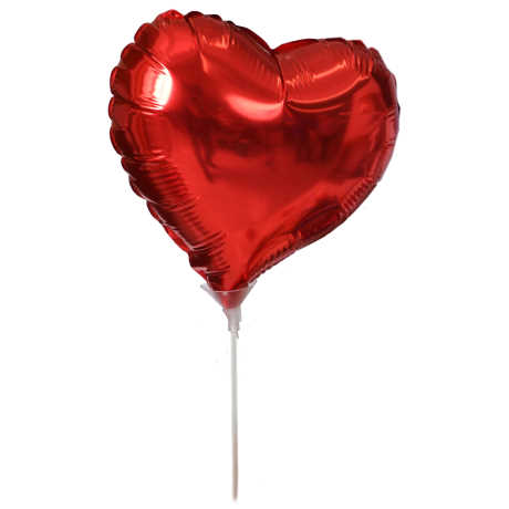 Balão Metalizado Coração Vermelho