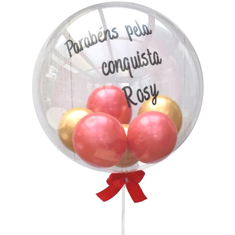 Balão Bubble Personalizado 18 Pol